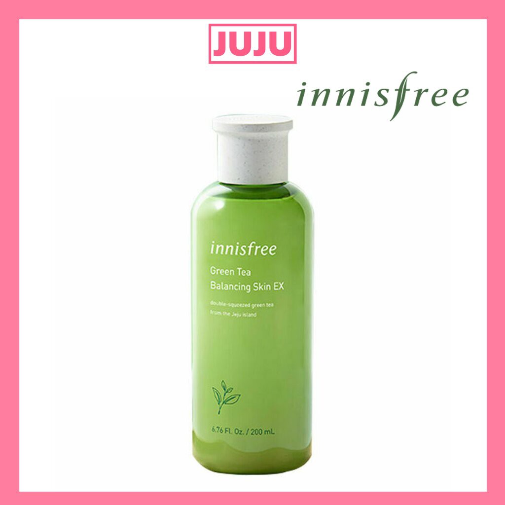 [Hàng mới về] Nước cân bằng da Innisfree trà xanh Green Tea Balancing Skin EX 200ml dưỡng ẩm cho da