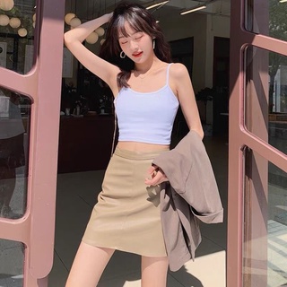 [ HÀNG SẴN ] Áo croptop 2 dây cổ tròn - Dư Tú Lệ