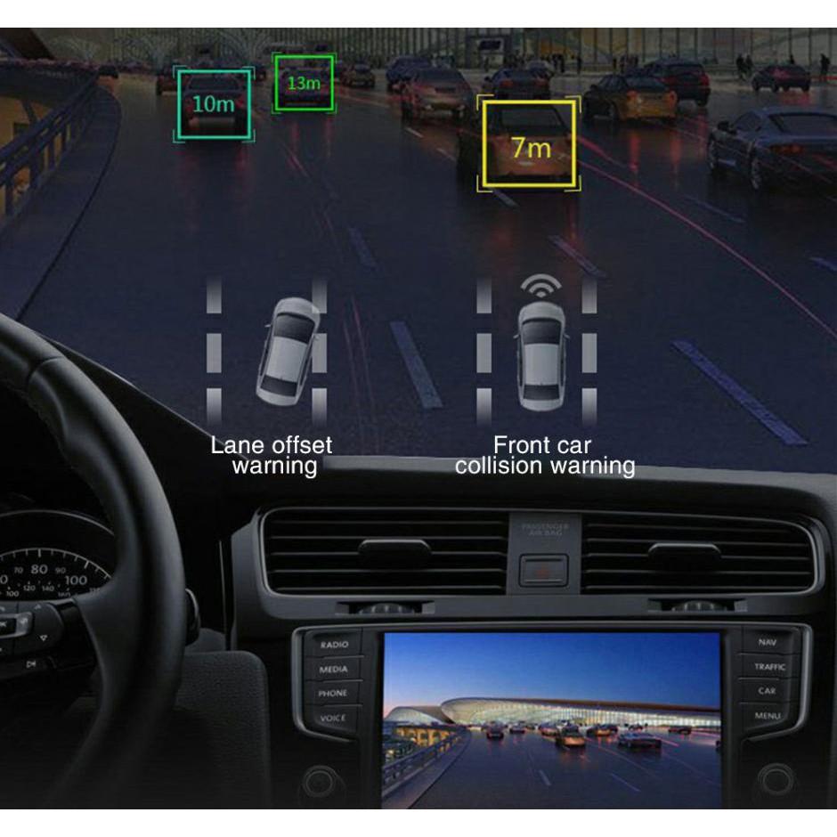 Camera hành trình trước sau ô tô, hỗ trợ ADAS và Android Dual Dash