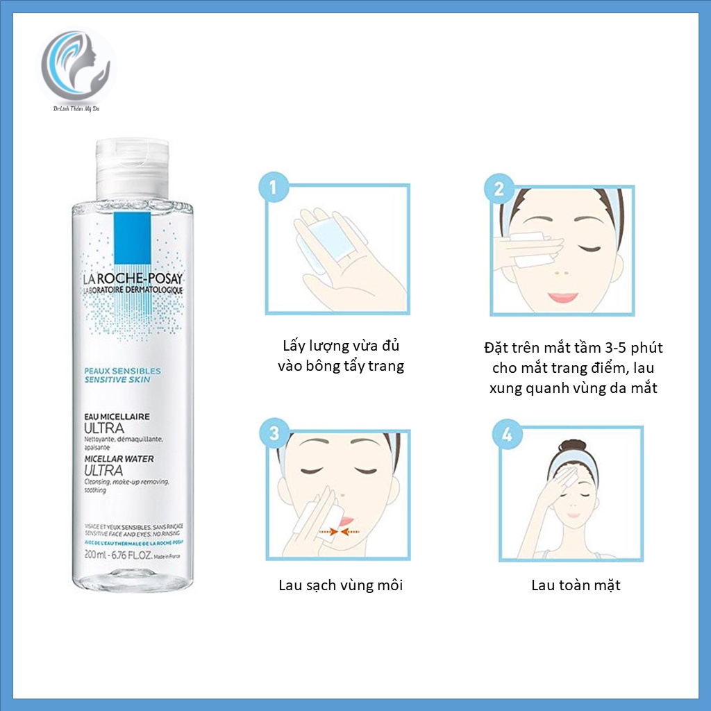 Nước Tẩy Trang Cho Da  Nhạy Cảm La Roche Posay Micellar Water Ultra Sensitive Skin TT06