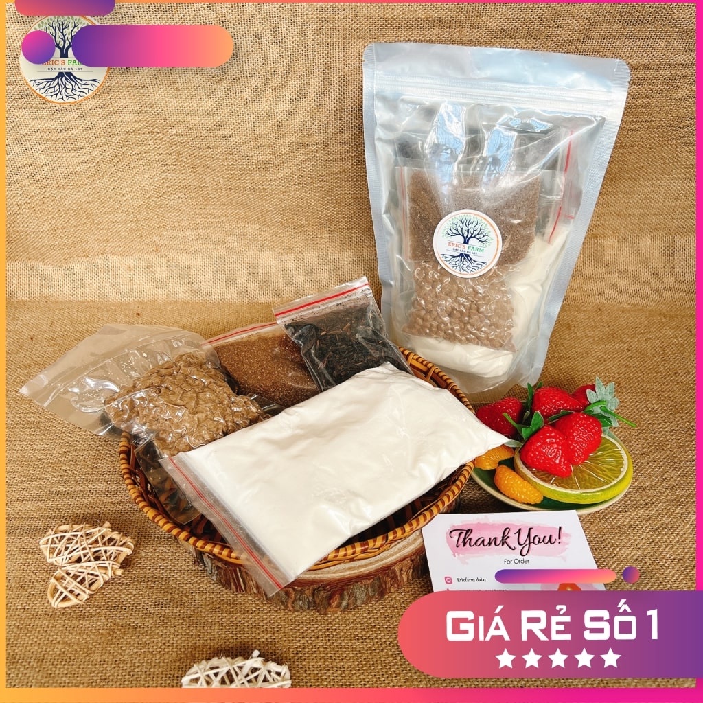 Set trà sữa trân châu đường đen tự pha 15 - 20 ly, thơm ngon, chất lượng. Eric's Food - Đặc sản Đà Lạt