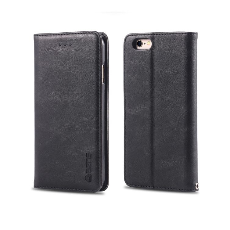 Ốp bao da iphone kiêm ví đựng tiền/thẻ atm/vé gửi xe, Ốp bao da nắp gập cho iphone - Azns | BigBuy360 - bigbuy360.vn