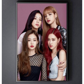 Tranh canvas kpop blackpink treo tường in theo yêu cầu