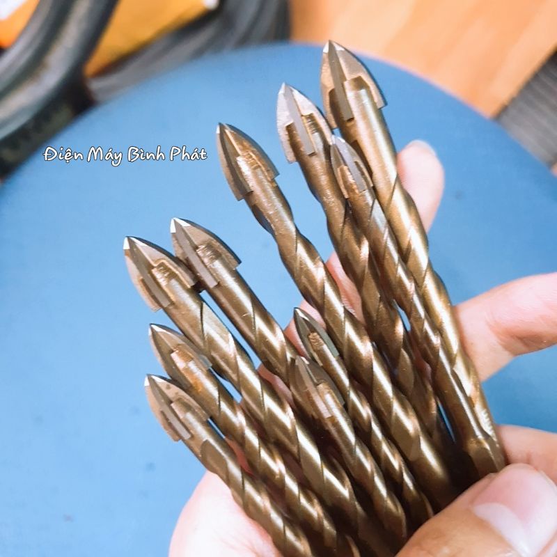 Mũi Khoan Đa Năng Chuôi Lục Giác Sịn Phi 4mm - 6mm -8mm-10mm-12mm