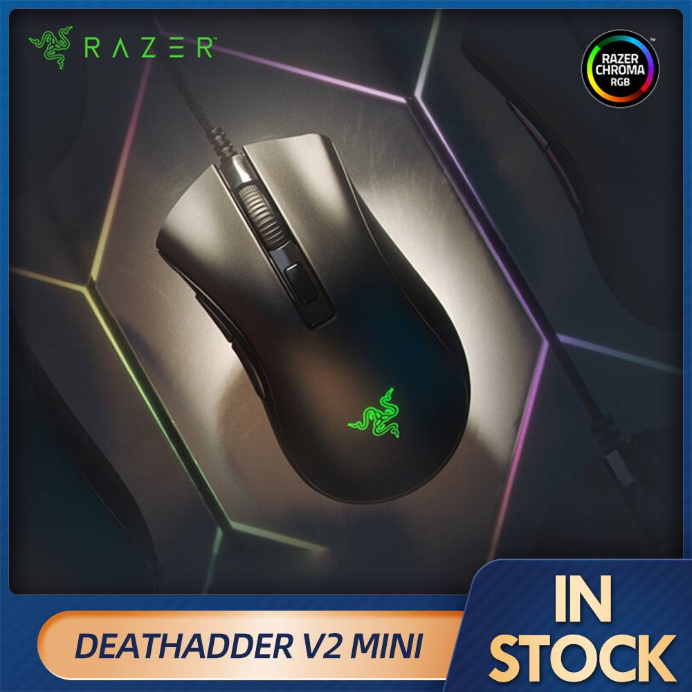 Chuột chơi game có dây mini Razer deathadder v2 cảm biến quang 8500dpi paw3359 chuột chroma rgb 6 nút tiện dụng có thể lập trình