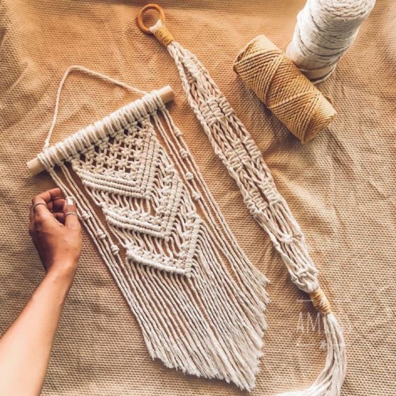 cách làm macrame treo tường
