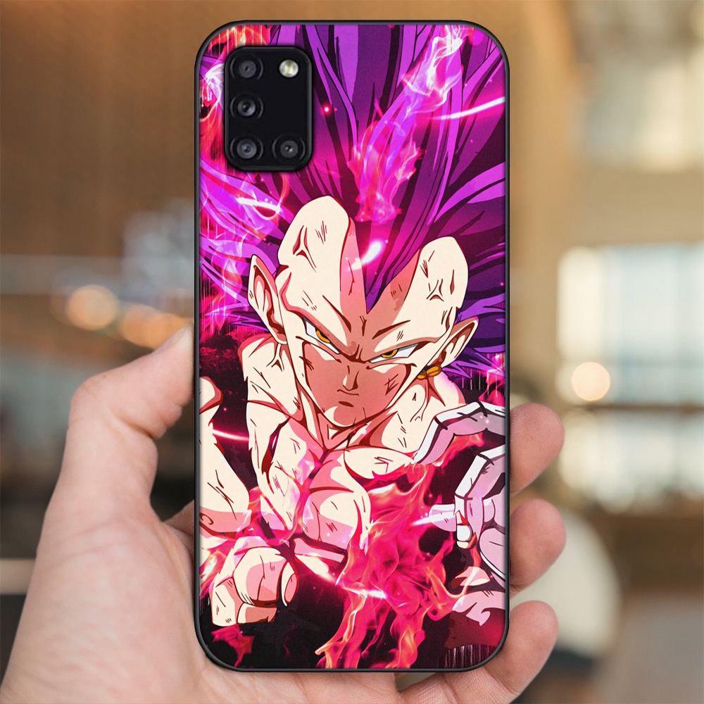 Ốp lưng Samsung A31 viền đen in hình Vegeta Dragon Ball