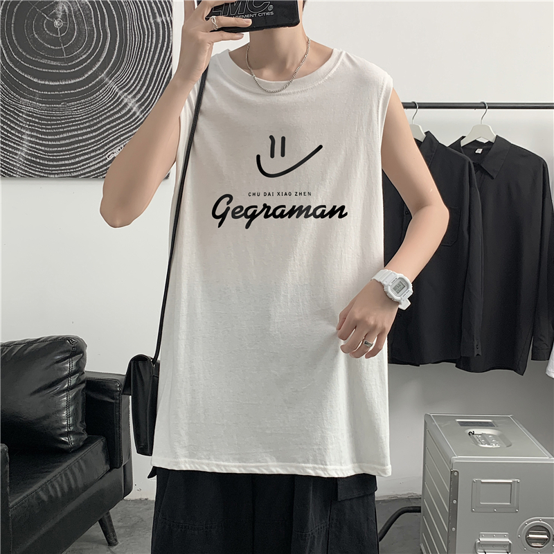 Áo Thun Sát Nách Form Rộng Phong Cách Hàn Quốc Dành Cho Nam