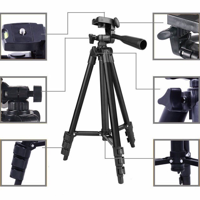 Giá Đỡ Ba Chân Bằng Hợp Kim Nhôm 3120 Cho Điện Thoại Thông Minh / Dslr / Camera / Video