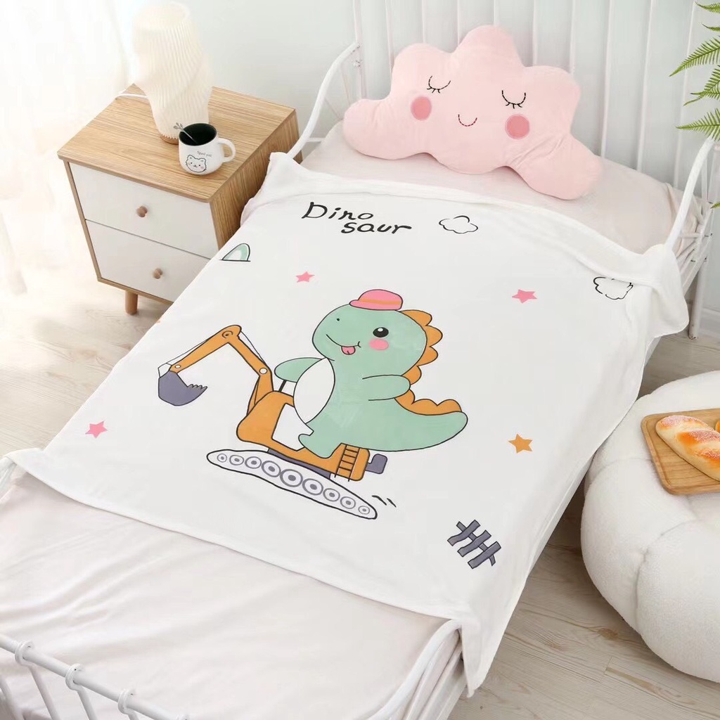 Chăn lụa coton cao cấp siêu mềm cho bé nằm điều hòa -Chăn hè thu cho bé