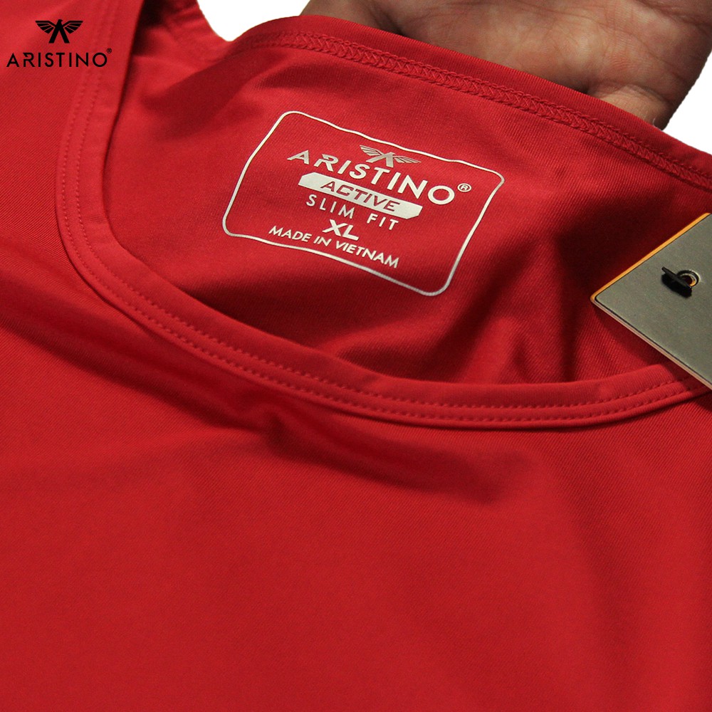 Áo Tank-top nam cao cấp ARISTINO màu đỏ nổi bật, dáng Slim fit vừa vặn, chất liệu thoáng mát - ATT009S8