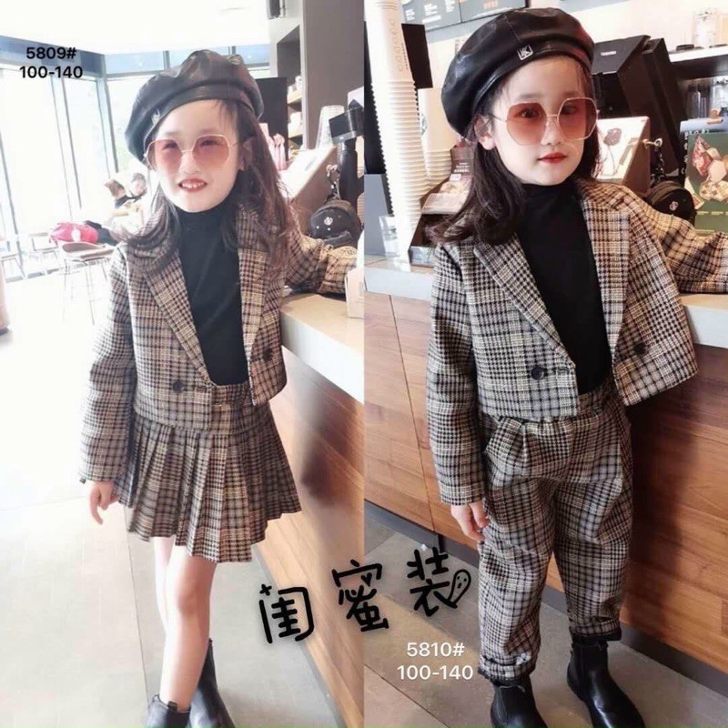 ❌BỘ VEST KẺ CHO BÉ