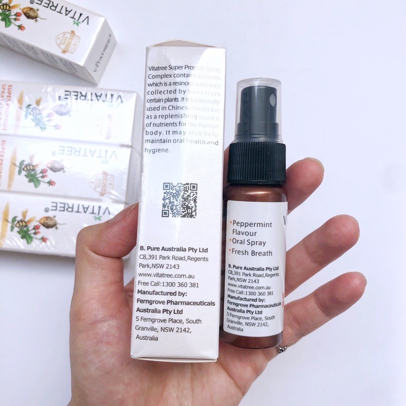 Xịt keo ong Vitatree Super Propolis Úc 30ml