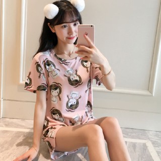 Bộ đồ mặc nhà cotton thun sữa thoáng mát BG01