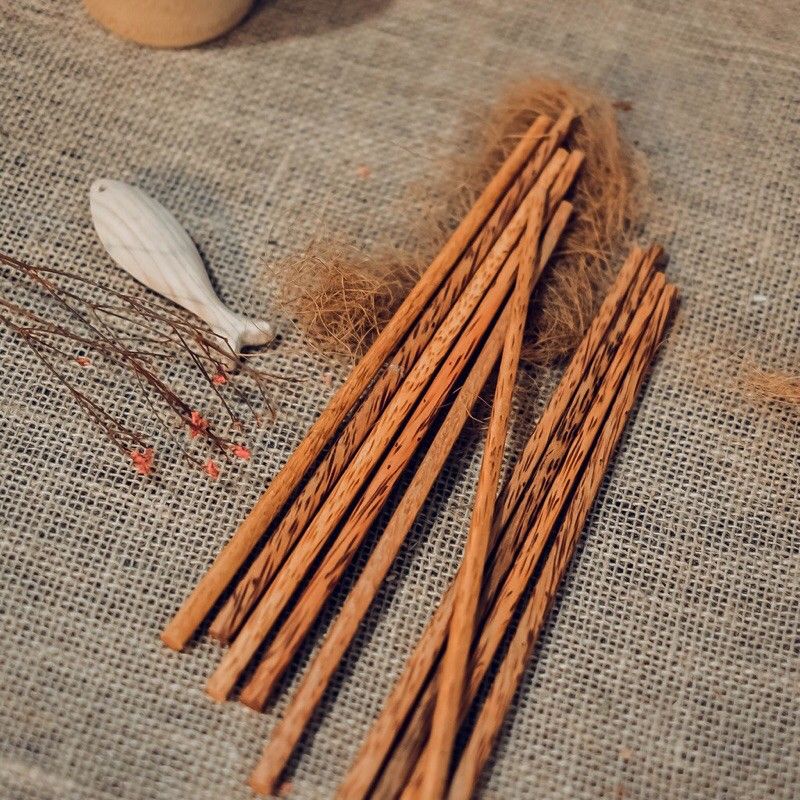 Đũa Gỗ Dừa Cao Cấp Từ Thiên Nhiên An Toàn Sức Khoẻ