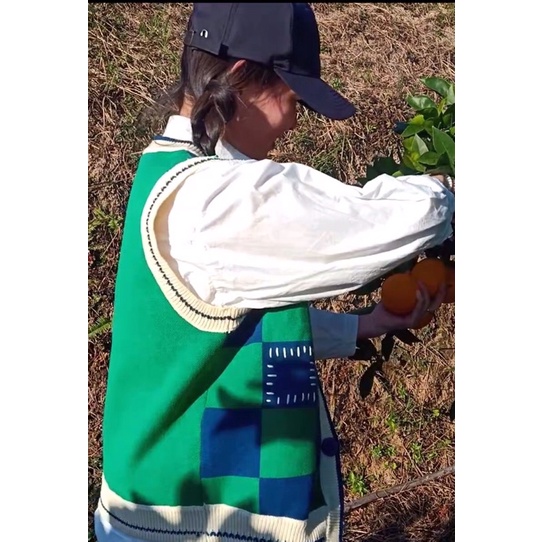 Áo gile len Coffee Beans