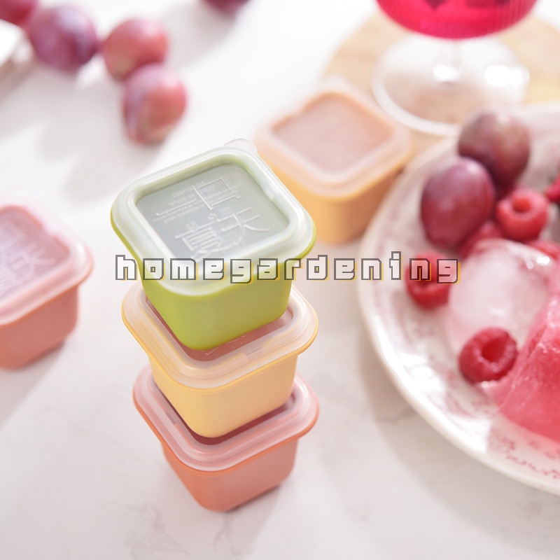 Khay Làm Đá Hình Vuông Bằng Silicone Cấp Thực Phẩm Không Độc Hại Có Thể Tái Sử Dụng