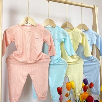 Bộ Cotton thun gân sợi tre Lee kids /Unchi cho bé