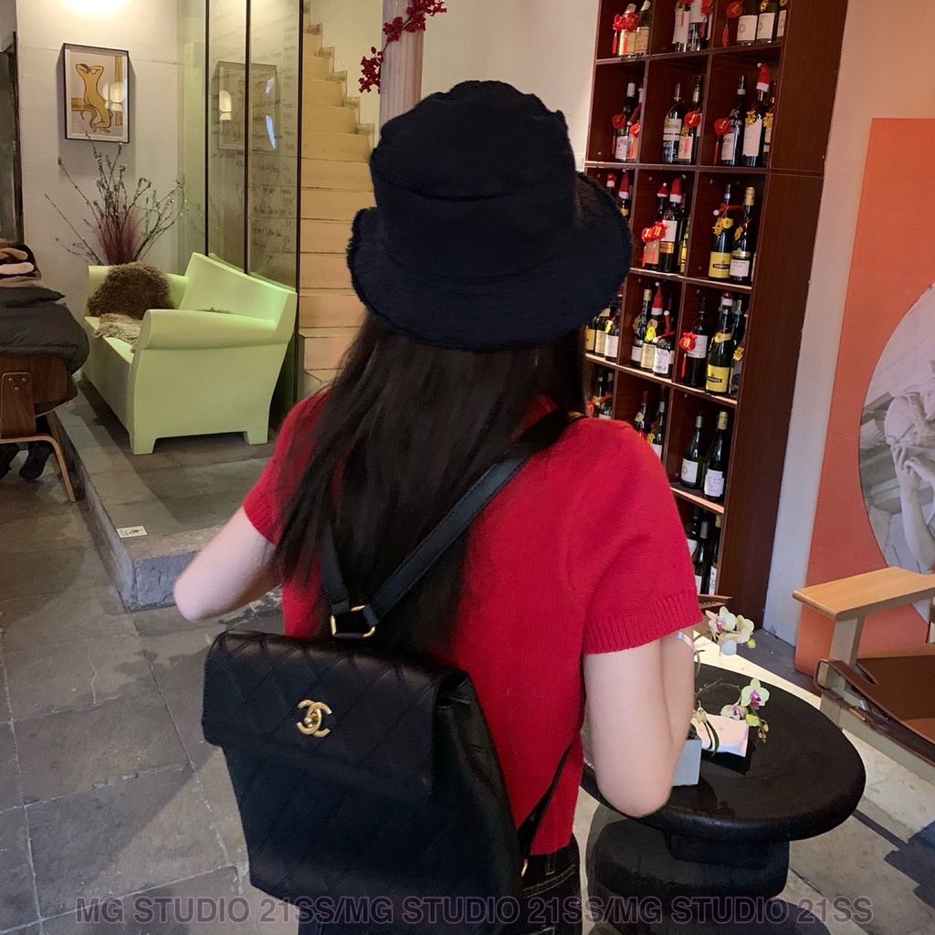 Mũ denim MG STUDIO đơn giản với nhiều màu tùy chọn