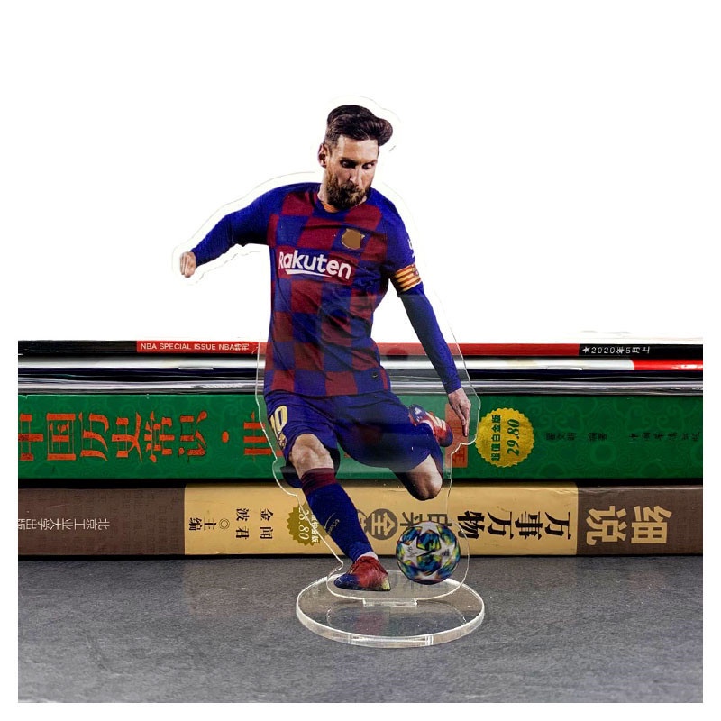 Mô hình nhân vật Messi Ronaldo Hazard bằng acrylic kích thước 15cm trang trí bàn làm việc