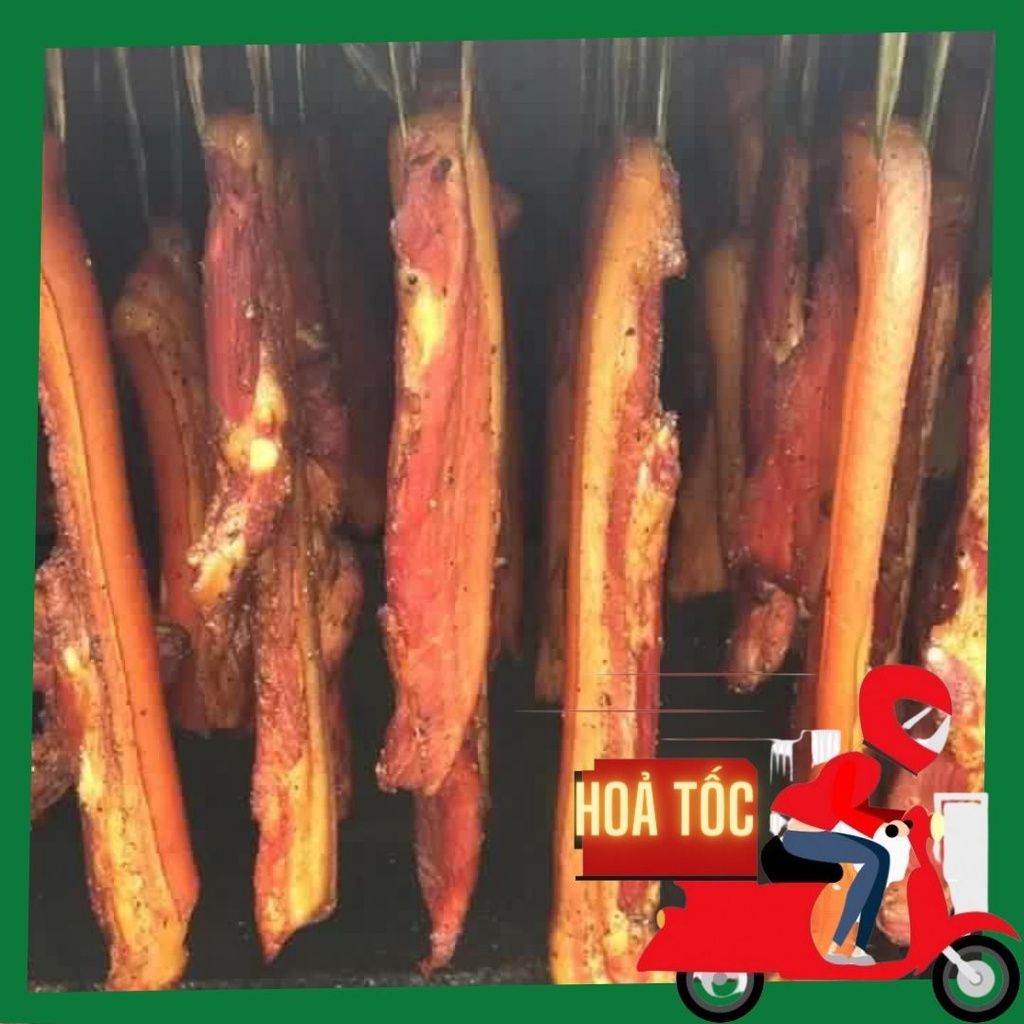 Ba chỉ lợn gác bếp - Thịt hun khói Tây Bắc - 500g