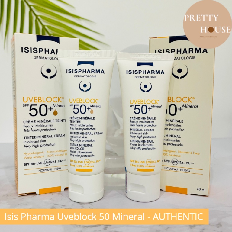 Kem chống nắng dành cho da thường Uveblock 50 Mineral Cream ISIS PHARMA