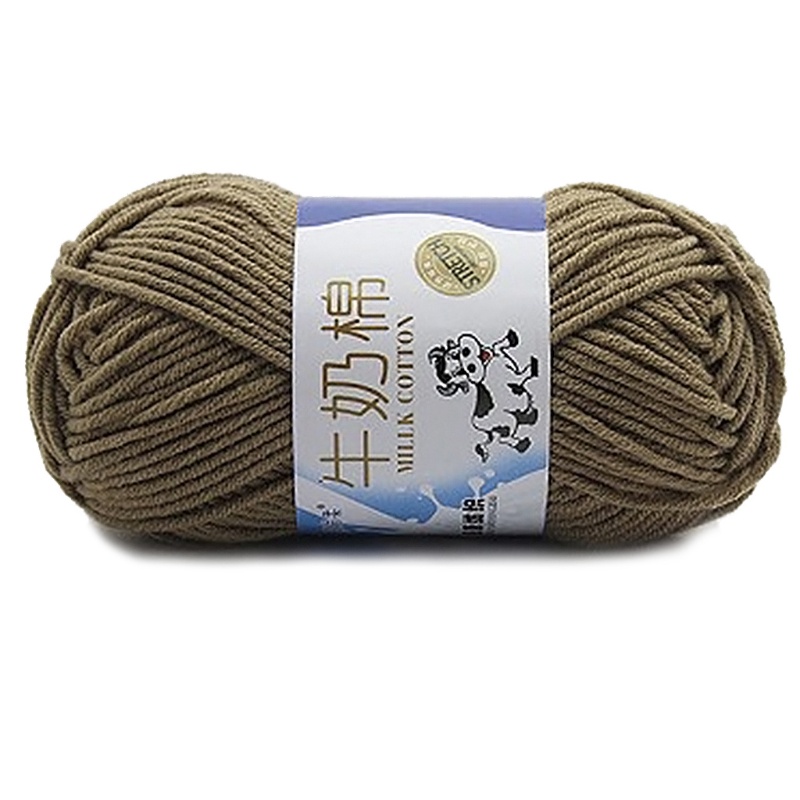 Cuộn Len Cotton Sữa Mềm Dùng Đan Khăn Choàng DIY