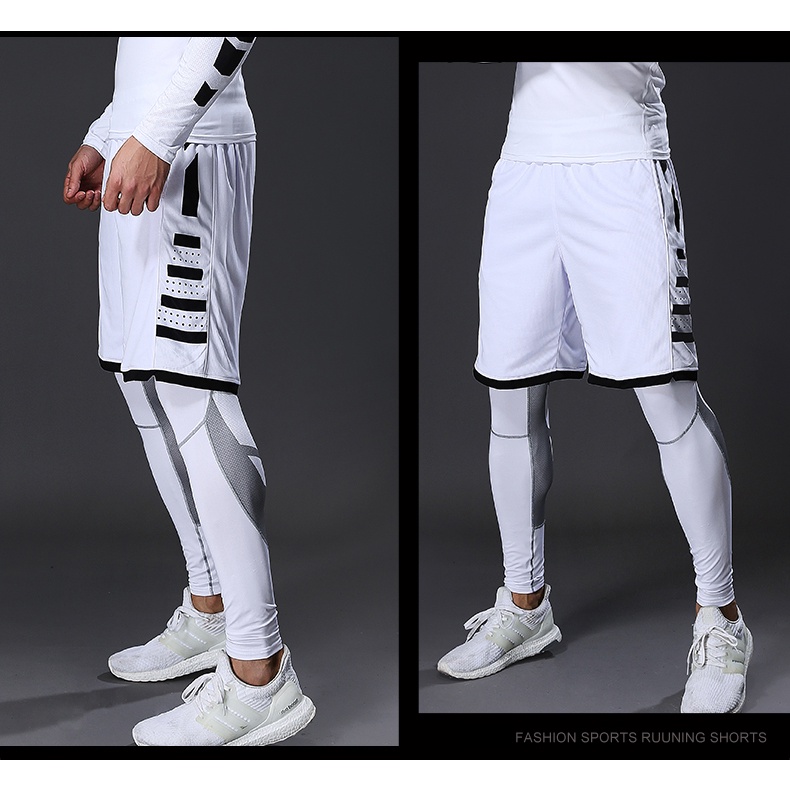 Quần Legging Nén Co Giãn Tốt Phong Cách Thể Thao Năng Động Cho Nam
