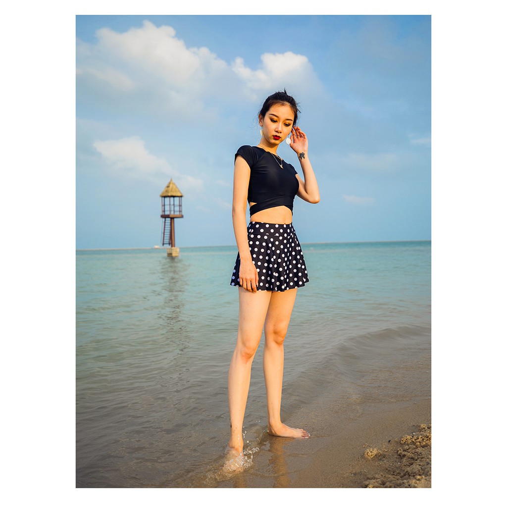 Bikini 2 Mảnh Hàn Quốc Chấm Bi Dễ Thương - Hàng Loại 1