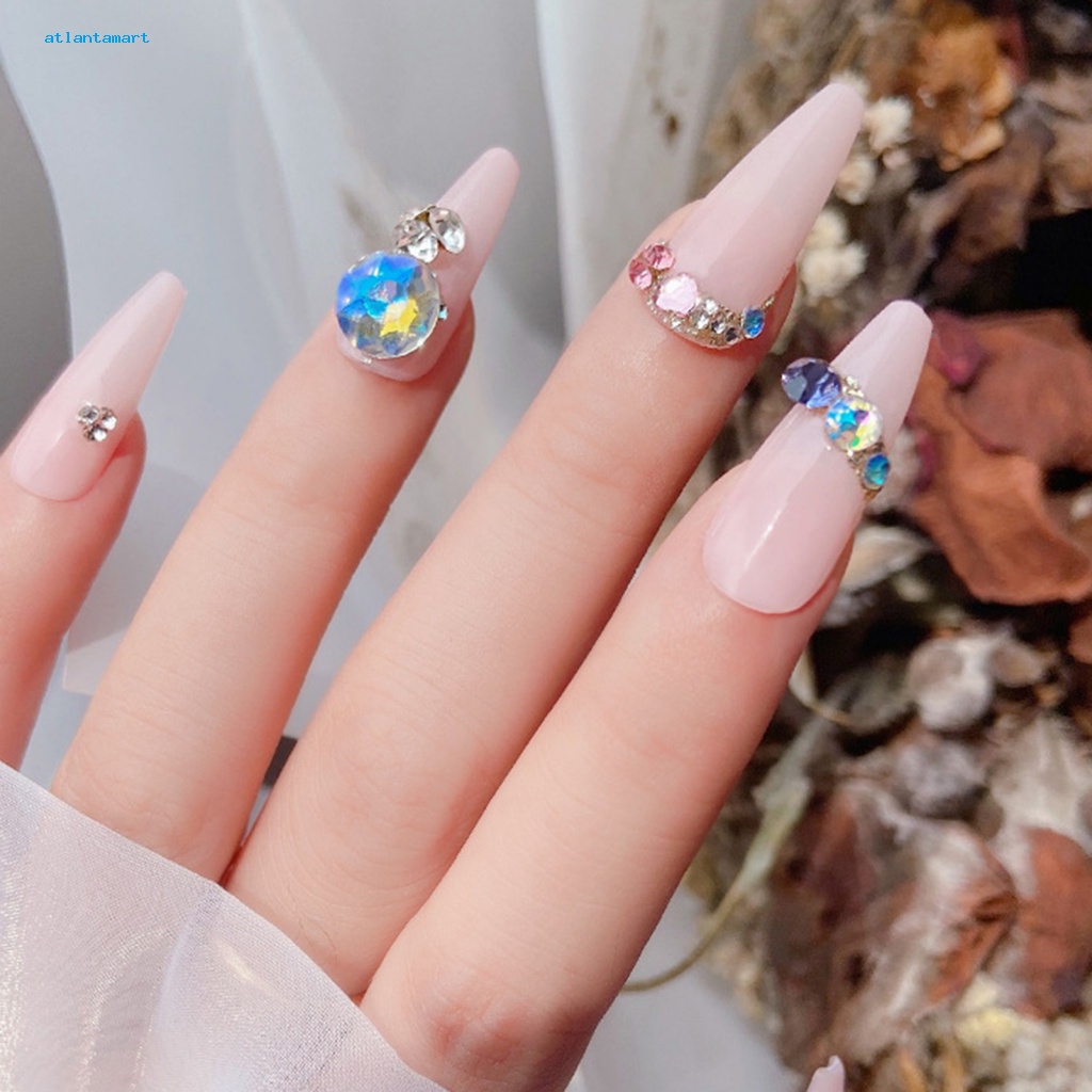 Atl| Hộp Đá 3D Nhiều Kích Cỡ Đính Móng Nghệ Thuật