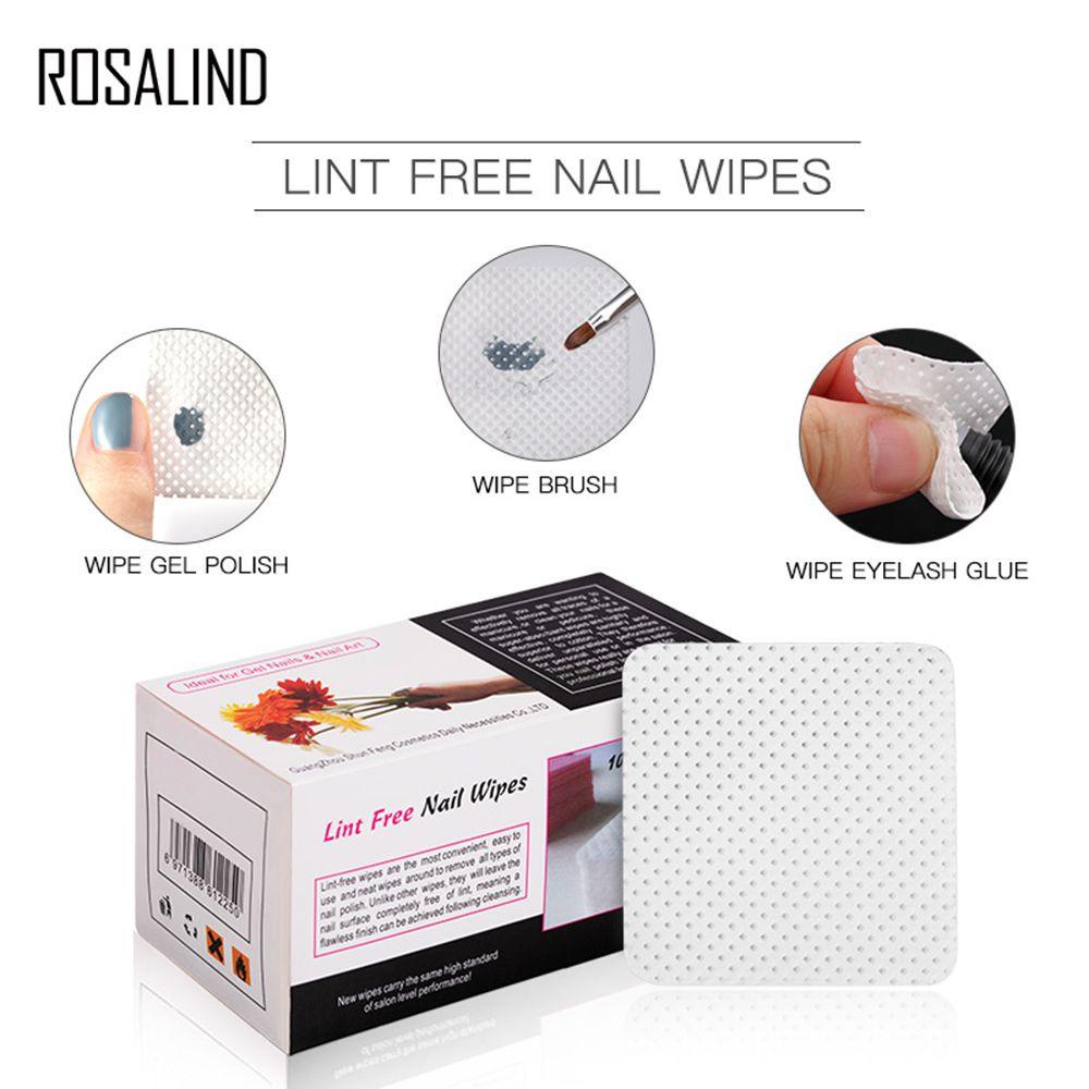 Set 250 Miếng Bông Cotton Nguyên Chất Không Xơ Dùng Để Lau Chùi Móng