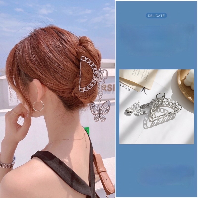 Kẹp Tóc Hàn Quốc Min Kim Loại Phong Cách Thời Trang Trẻ Hot trend