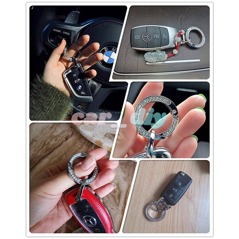 Móc Chìa Khóa Xe Hơi Đính Kim Cương Đơn Giản Sáng Tạo
