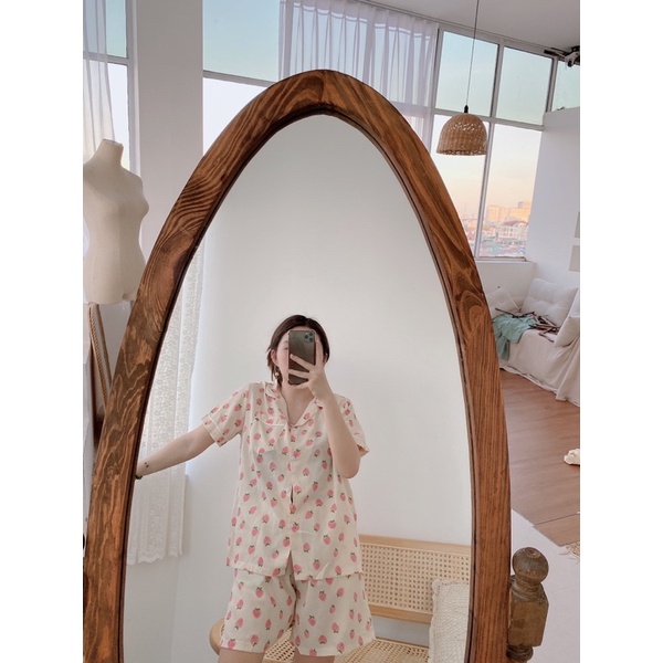 Bộ Pijama bộ đồ ngủ bộ mặc nhà chất đũi lạnh cao cấp [ ảnh thật tự chụp]