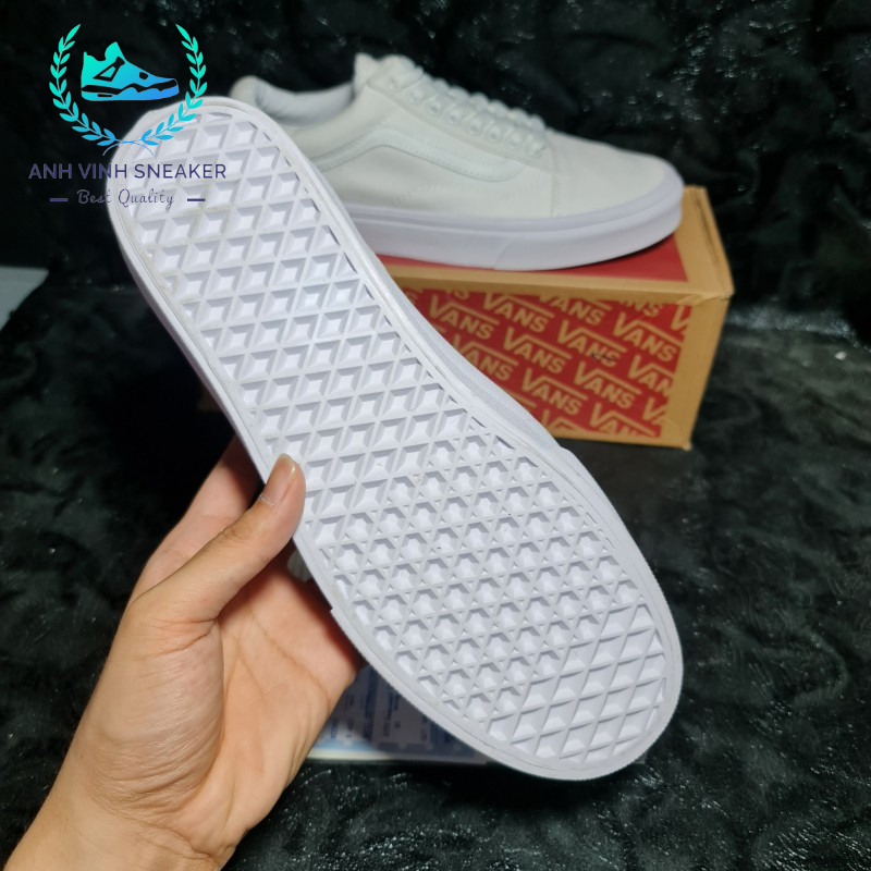 Giày Vans Old Skool Màu Trắng Nam Nữ