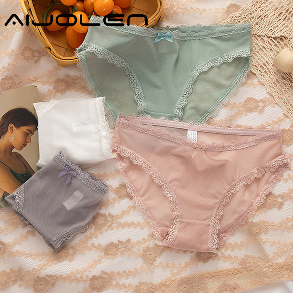 Quần Lót Aijolen Phối Ren Phong Cách Quyến Rũ Dành Cho Nữ