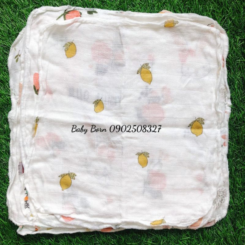 Set 10 Khăn sữa sợi tre Aden &amp; Anais 100% sợi tre - Made in Việt Nam