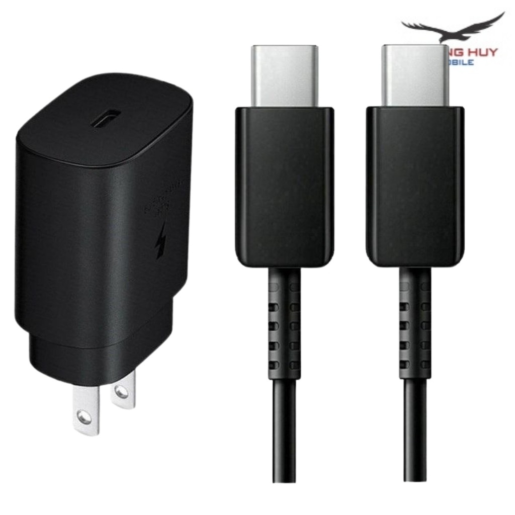Bộ Sạc Nhanh 25W Cho Samsung Note 10,A70,A80,A90,S20 Hàng Zin Nhập Khẩu Bảo Hành 12 Tháng 1 Đổi 1