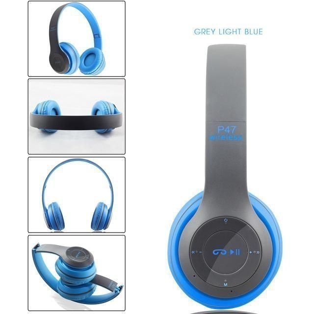 Headphone Chụp Tại Bluetooth Tai Nghe Không Dây 5.0 P47 Hàng Chính Hãng