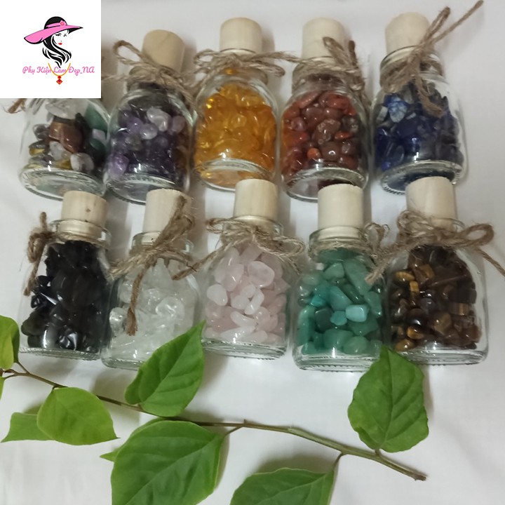 Hũ Đá vụn Tự Nhiên, Hũ Đá Thanh Tẩy Tarot - Phong Thuỷ May Mắn, Tài Lộc, Bình An