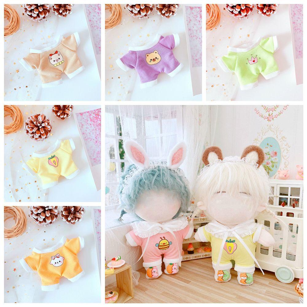 Búp Bê Nhồi Bông 20cm Mặc Quần Áo Xinh Xắn