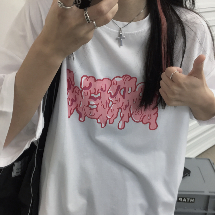 Áo Thun Ngắn Tay In Họa Tiết Retro Cho Nam Nữ