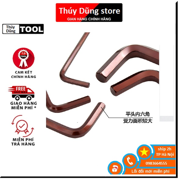 Lục giác lẻ đầu bi Nhật nhiều kích cỡ