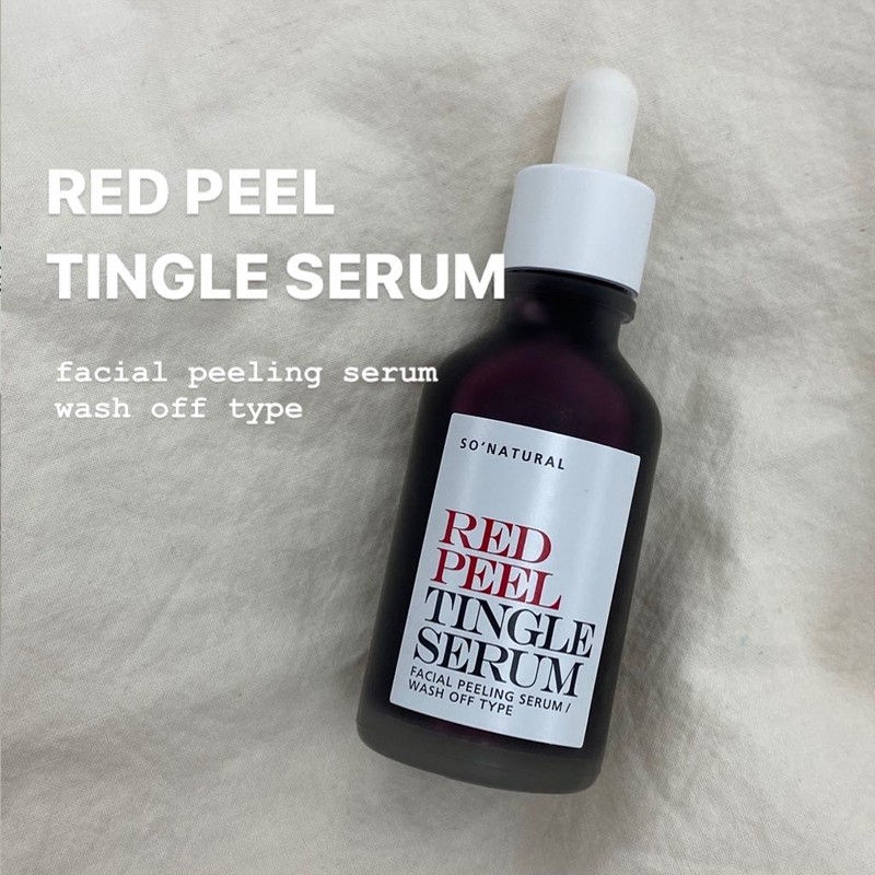 Tinh Chất Peel Da SO'NATURAL Red Peel Tingle Serum 35ml