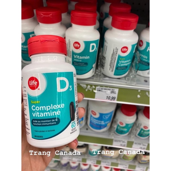 Viên uống bổ sung D3 complex Life Brand 60 viên