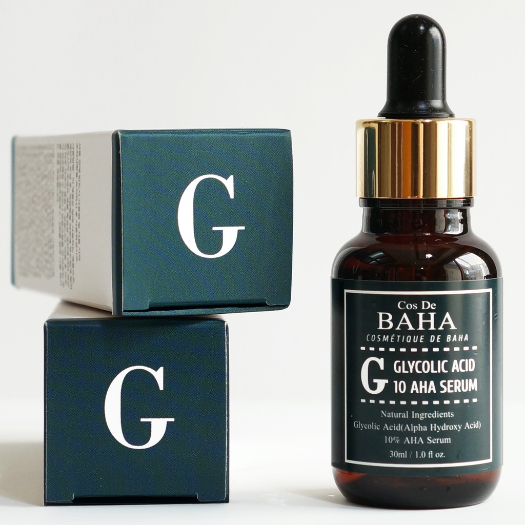 Serum Axit AHA-Glycolic Acid 10% Hỗ Trợ Giảm Mụn Đầu Đen Giảm Nếp Nhăn Chống Lão Hóa Da Hàn Quốc 30ml