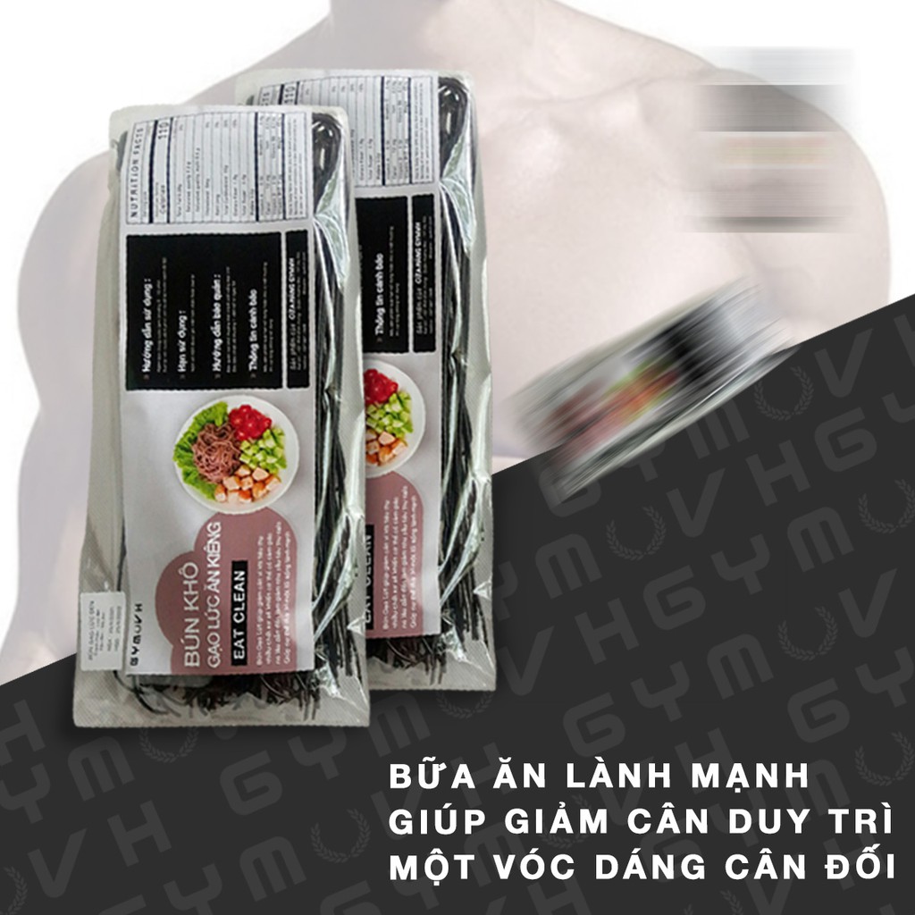 Bún Gạo Lức Đen ăn kiêng giảm cân EAT LEAN 100% Gạo Lức - Mix Đậu Đen Và Hạt Mè Đen