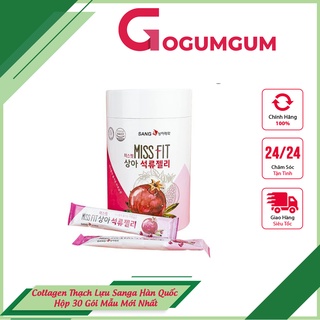 Collagen Thạch Lựu Sanga Hàn Quốc Hộp 30 Gói Mẫu Mới Nhất