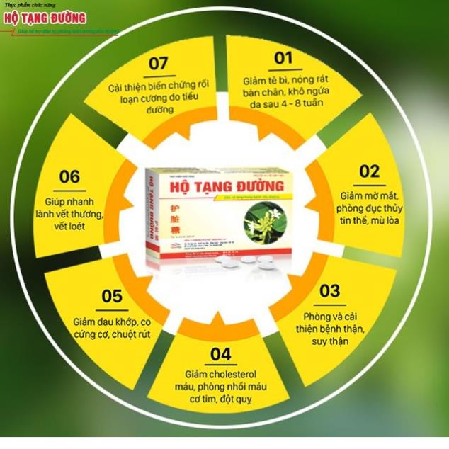 Hộ Tạng Đường – Hỗ trợ điều trị tiểu đường (Hộp 30 viên)