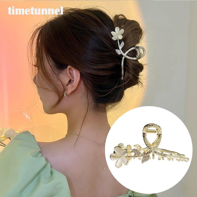 Kẹp Tóc Kim Loại Hình Hoa Màu Vàng Thời Trang Mùa Hè Cho Nữ